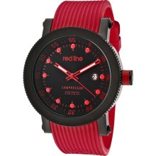 Red Line Men's 'Compressor' Red Silicon Watch ...