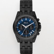 Relic Stainless Steel Black Ion Watch - Men