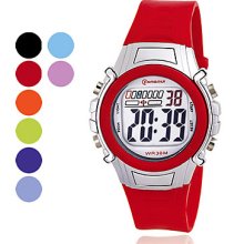 Resistant Women's Water PU Digital Automatic Casual Watches (Assorted Color)