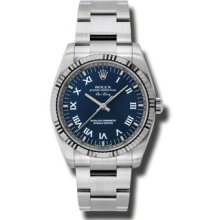 Rolex Air-King White Gold Fluted Bezel 114234 blcao