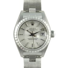 Rolex Ladies Date Stainless Steel Pre-owned Watch 79240