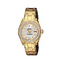 Rolex Lady Pearlmaster Yellow Gold Mother of Pearl Diamonds