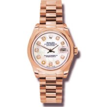 Rolex Lady Rose Gold President 31mm 178245 mop