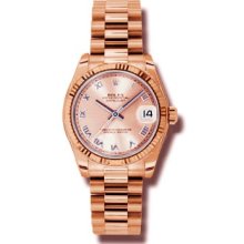 Rolex Lady Rose Gold President 31mm 178275 pr