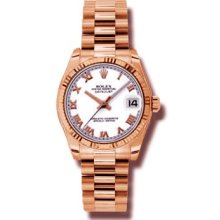 Rolex Lady Rose Gold President 31mm 178275 wr