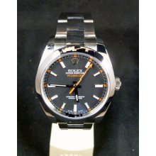 Rolex Milgauss 116400 Black V Series 40mm Automatic Box And Papers