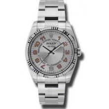 Rolex Watches AirKing White Gold Fluted Bezel 114234 scao