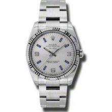 Rolex Watches AirKing White Gold Fluted Bezel 114234 sblio