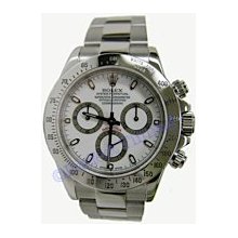 Rolex Watches: Rolex Stainless Steel Daytona with White Dial - Unused