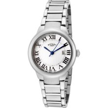 Rotary Watches Women's Savanna Silver Dial Stainless Steel Stainless S
