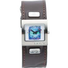 Roxy Ladies Analogue Biarritz Watch W101jlgbrn With Leather Strap