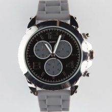 Rubber Band Watch Grey One Size For Men 22209411501