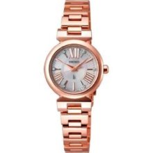 Rukia Solar Lukia Pink Gold Watch Seiko Ssvr086 Ladies F/s From Japan