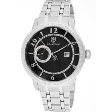 S.Coifman Watches Men's Black Dial stainless Steel Stainless Steel Bla