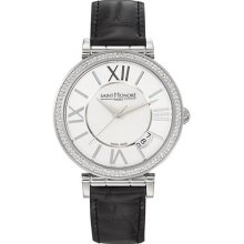 Saint Honore Women's 766012 1YRN Opera Mother-Of-Pearl Dial Black ...