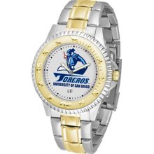 San Diego Toreros USD Mens Stainless 23Kt Watch