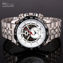 Save Money Choice White Dialmen Mechanical Watch Automatic Luxury We