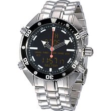 Sector Men's Watch R3253967115 In Collection Dive Master With Anadigit Black Dial And Bracelet