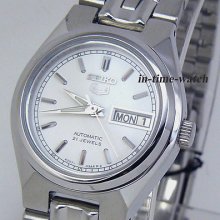 Seiko 5 Automatic Ladies Stainless Steel Sym787k1 Wr30m Us Seller