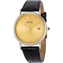 Seiko Champagne Dial Gold-tone Mens Watch SKK696