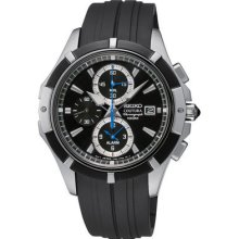 Seiko Coutura Snaf13 Mens Chronograph Stainless Steel Polyurethane Watch