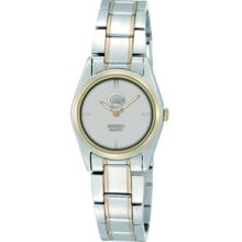 Seiko Ladies Two Tone Case Watch W/ Bracelet And Custom Medallion Dial