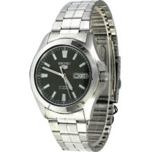 Seiko Men's Seiko 5 Automatic Link Bracelet Green Dial SNKL05