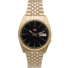 Seiko Men's SNXZ16 Automatic Gold Tone Bracelet Watch