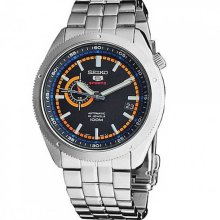 Seiko Sports 5 Watch with 24-Jewel Automatic and Hand Windable Movement #SSA067K1