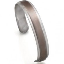 Seven London Sterling Silver Matt Finish Bangle