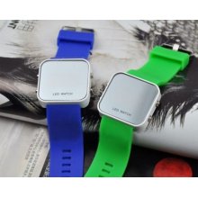 Silicon Led Watch Mens Or Women's Unisex 11 Color Choices Good Cool Rubber