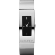 Silver-Tone Bangle Watch