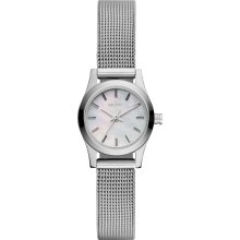 Silver Tone Steel Mesh Watch