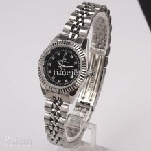 Silvery Stainless Steel Bracelet Women Watches Stl Quartz Movement S