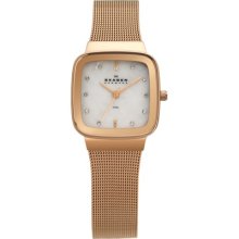 Skagen 3-Hand with Glitz Steel Mesh Women's watch #658SRR