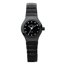 Skagen Crystal Collection Ceramic Bracelet Black Dial Women's watch #816XSBXC1