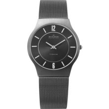 Skagen Denmark Watch, Mens Titanium Bracelet 233LTTM