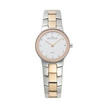 Skagen Denmark Womens Silver & Rose Gold Watch 430ssrx