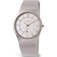 Skagen Men's 233XLSGS Stainless-Steel Quartz Watch with Silver Dial