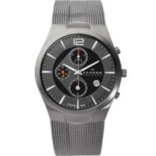 Skagen Men's 906xlttm Titanium Titanium Chronograph Watch