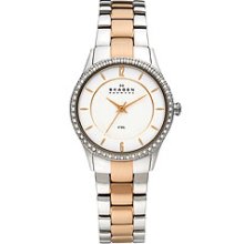 Skagen Silver & Rose-gold Steel Women's watch #347SSRX