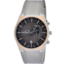 Skagen Watches Men's Silver Tone Dial Stainless Steel Stainless Steel/