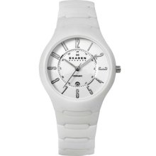 Skagen Watches Women's White Dial White Ceramic White Ceramic/White Di