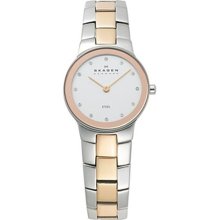 Skagen Women's 430SSRX Silver Stainless-Steel Quartz Watch with S ...