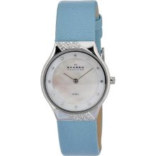 Skagen Women's 635SSLTQ Quartz Mother-Of-Pearl Dial Stainless Steel Wa