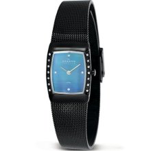 Skagen Women's 684XSMM Skagen Denmark Black Mother-Of-Pearl Square