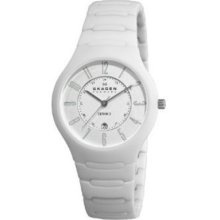 Skagen Women's 817lwxc Ceramic White Ceramic Watch