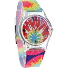 So Fashion Multi-Color Dial Clear Resin Band Quartz Watch S364