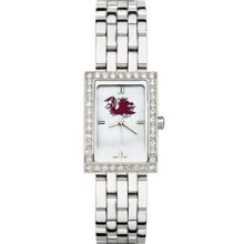 South Carolina Gamecocks Ladies Allure Watch Stainless Bracelet LogoArt