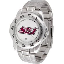 Southern Illinois Salukis SIU Mens Sports Steel Watch